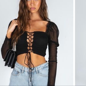 Princess Polly Nola Rain Top